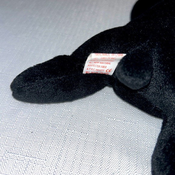 Blackie Black Bear Beanie Baby - Picture 5 of 9